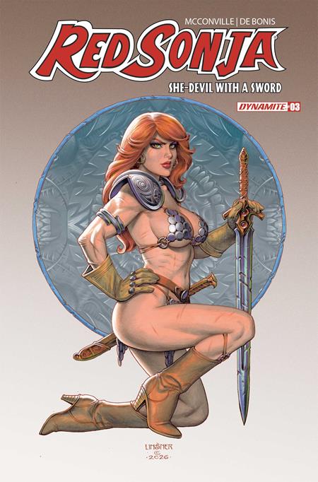 RED SONJA SHE DEVIL WITH A SWORD #3 COVER C JOSEPH MICHAEL LINSNER VARIANT
