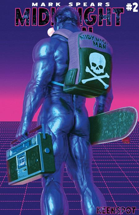 MARK SPEARS MIDKNIGHT MAN #2 COVER E MARK SPEARS ELECTRIC BLUE VARIANT
