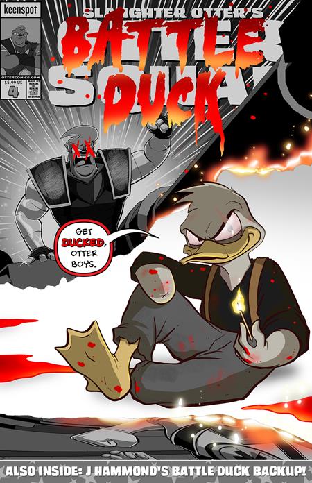 OTTER SQUAD #4 COVER B J HAMMOND GET DUCKED VARIANT