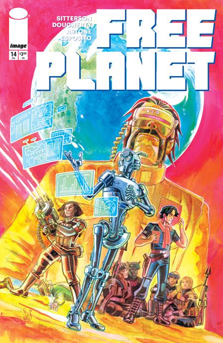 FREE PLANET #14 COVER B JED DOUGHERTY VARIANT