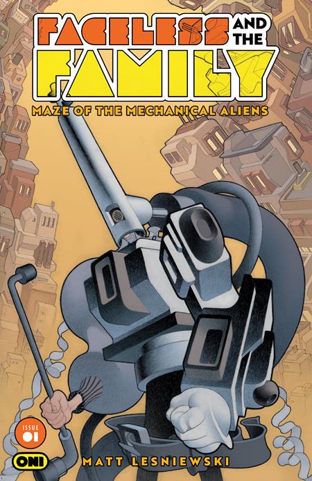 FACELESS AND THE FAMILY MAZE OF THE MECHANICAL ALIENS #1 (OF 4) COVER A MATT LESNIEWSKI
