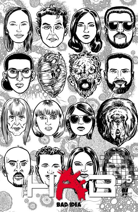 HAB #5 (OF 5) COVER C DAVID LAPHAM BW OUTBREAK SKULLS VARIANT