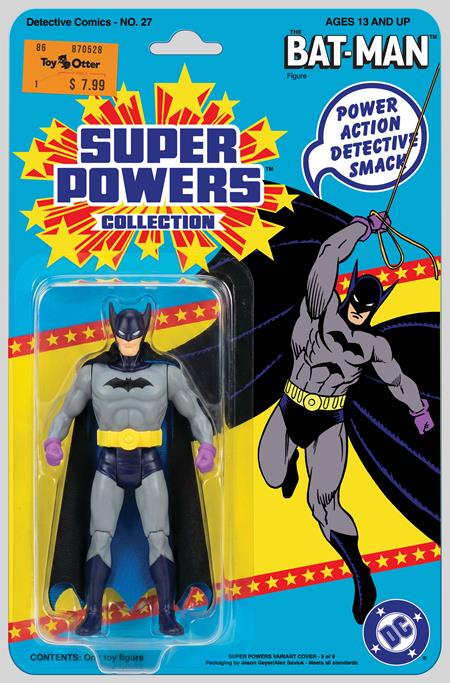 DETECTIVE COMICS #27 FACSIMILE EDITION COVER B JASON GEYER & ALEX SAVIUK FIRST APPEARANCE BATMAN SUPER POWERS ACTION FIGURE CARD STOCK VARIANT (2026)
