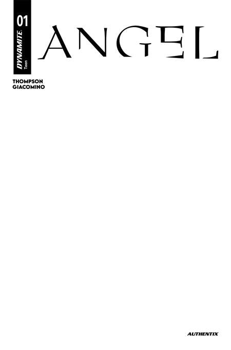 ANGEL #1 COVER H BLANK AUTHENTIX VARIANT