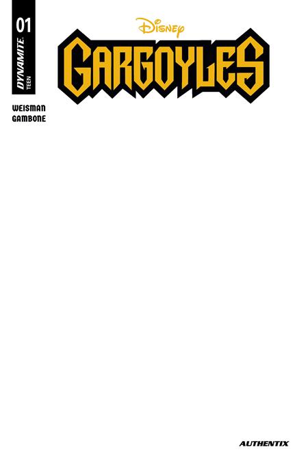 GARGOYLES #1 (2026) COVER E BLANK AUTHENTIX VARIANT