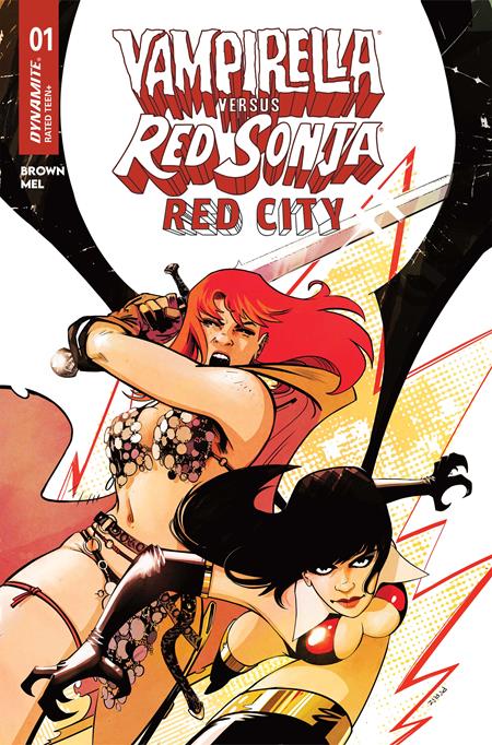 VAMPIRELLA VS RED SONJA RED CITY #1 COVER A SEBASTIAN PIRIZ