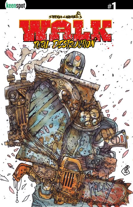 WALK TOTAL DESTRUCTION #1 (ONE SHOT) COVER C STEFANO CARDOSELLI HOLOFOIL FLIP VARIANT