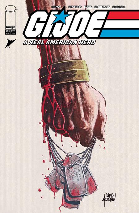 GI JOE A REAL AMERICAN HERO #109 HAMA FILES EDITION COVER B CHRIS MOONEYHAM VARIANT