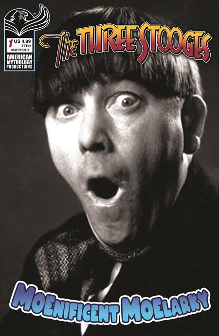 THREE STOOGES MAGNIFICENT MOELARKY #1 COVER C B&W PHOTO VARIANT