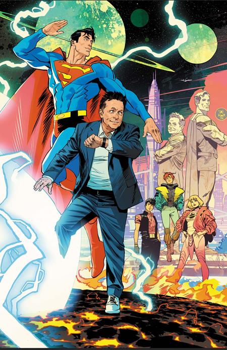 LEGION OF SUPER-HEROES #1 COVER H DAN MORA MICHAEL J FOX CAMEO CARD STOCK VARIANT