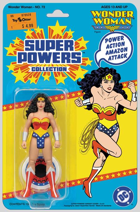 WONDER WOMAN #72 FACSIMILE EDITION COVER B JASON GEYER & ALEX SAVIUK WONDER WOMAN SUPER POWERS CARD STOCK VARIANT