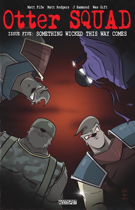 OTTER SQUAD #5 COVER B J HAMMOND THE BOYS HOMAGE BAGGED WITH TRADING CARD VARIANT