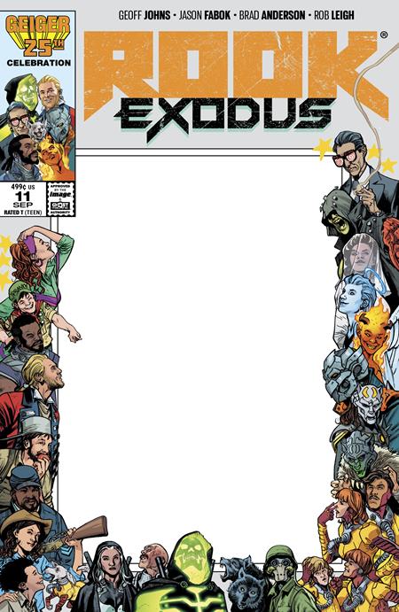 ROOK EXODUS #11 COVER E BLANK SKETCH VARIANT
