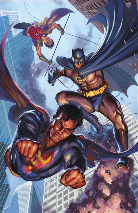 BATMAN SUPERMAN WORLDS FINEST #56 COVER B BEN HARVEY CARD STOCK VARIANT