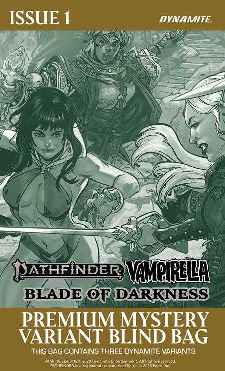 PATHFINDER VAMPIRELLA BLADE OF DARKNESS #1 COVER G PREMIUM MYSTERY BLIND BAG VARIANT