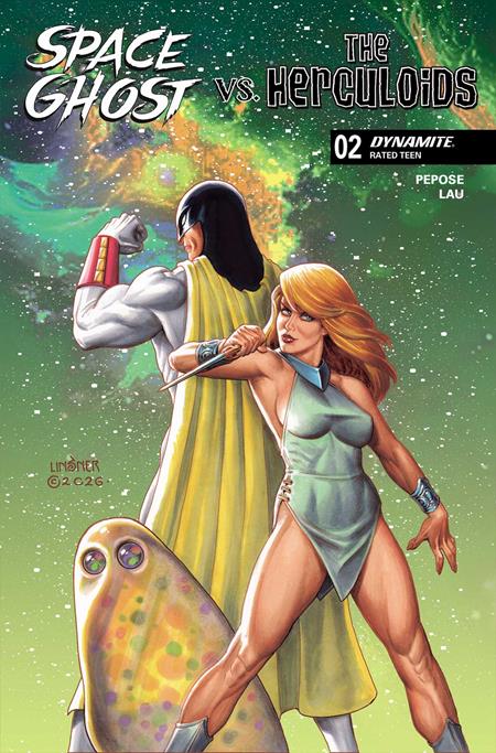 SPACE GHOST VS THE HERCULOIDS #2 COVER C JOSEPH MICHAEL LINSNER VARIANT