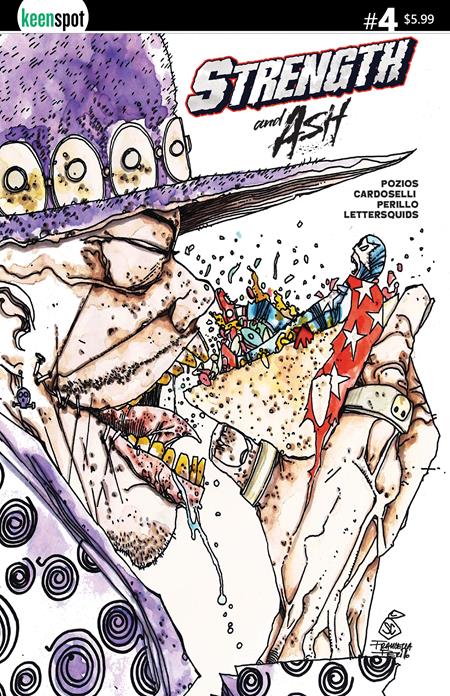 STRENGTH & ASH #4 COVER B STEFANO CARDOSELLI FRANCESCA PERILLO TACOS VARIANT