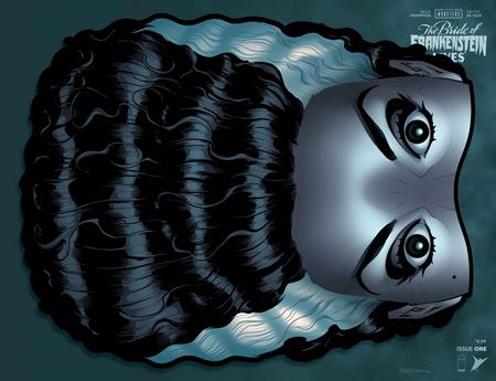 UNIVERSAL MONSTERS THE BRIDE OF FRANKENSTEIN LIVES #1 (OF 4) COVER K RYAN SOOK DIE CUT FOIL HAIRIANT VARIANT
