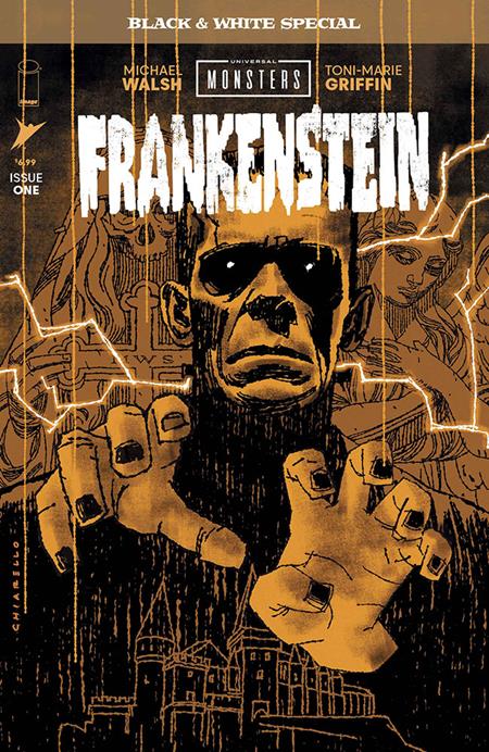 UNIVERSAL MONSTERS FRANKENSTEIN B&W SPECIAL #1 (OF 2) COVER B MARK CHIARELLO VARIANT