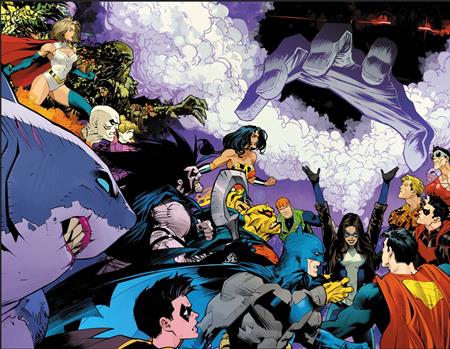 JUSTICE LEAGUE UNLIMITED #25 COVER A DAN MORA WRAPAROUND