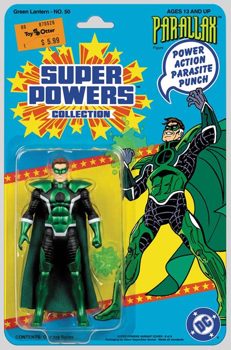 GREEN LANTERN #50 FACSIMILE EDITION COVER B JASON GEYER & ALEX SAVIUK PARALLAX SUPER POWERS CARD STOCK VARIANT