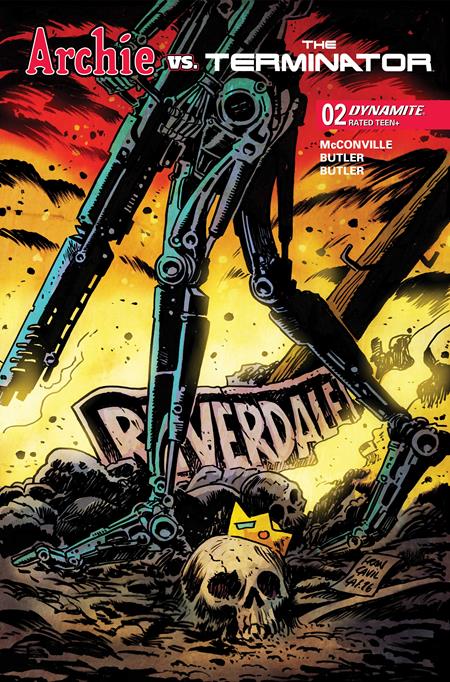 ARCHIE VS THE TERMINATOR #2 COVER A FRANCESCO FRANCAVILLA