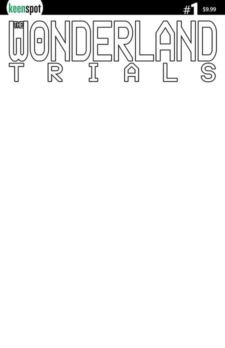 WONDERLAND TRIALS #1 COVER B BLANK SKETCH VARIANT