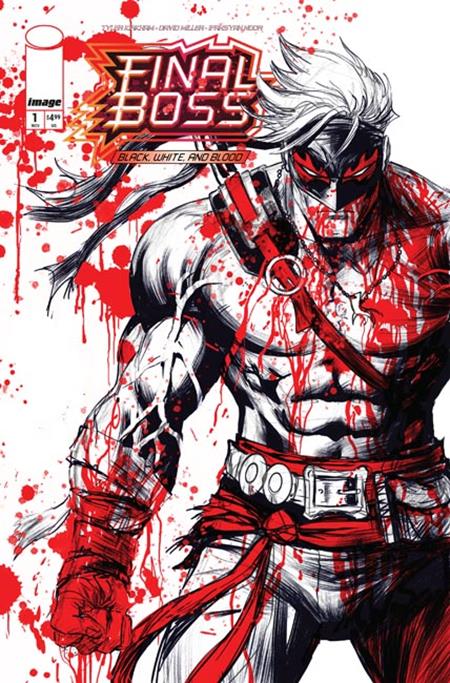 FINAL BOSS #1 BLACK WHITE AND BLOOD REPRINT COVER A TYLER KIRKHAM (MR)