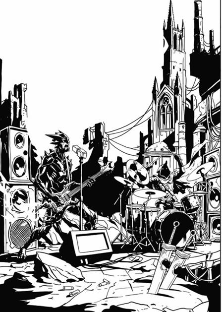 FIREBORN #6 COVER F EMMANUEL GERVASONI CARDSTOCK CONCERT B&W VARIANT