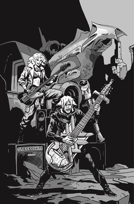 LOST FANTASY #14 COVER D EMMANUEL GERVASONI CARDSTOCK CONCERT B&W VARIANT