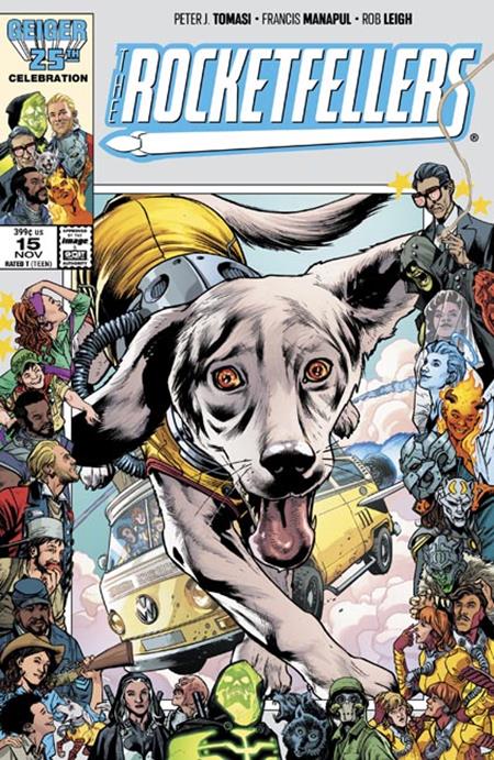 ROCKETFELLERS #15 COVER B BRYAN HITCH & BRAD ANDERSON GEIGER #25 ANNIVERSARY VARIANT