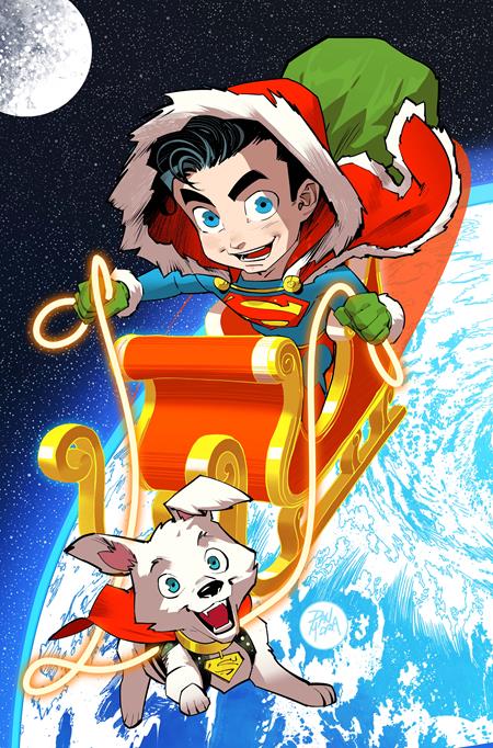 SUPERMAN #45 COVER F DAN MORA HOLIDAY CARD STOCK VARIANT