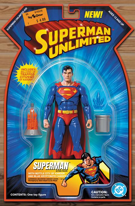 SUPERMAN UNLIMITED #20 COVER B JASON GEYER SUPERMAN WITH KANDOR ACTION (FIGURE) COMICS CARD STOCK VARIANT