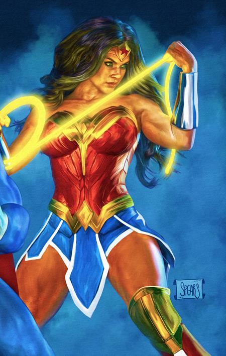 JUSTICE LEAGUE UNLIMITED #26 COVER D MARK SPEARS 3-PART CONNECTING WONDER WOMAN CARD STOCK VARIANT