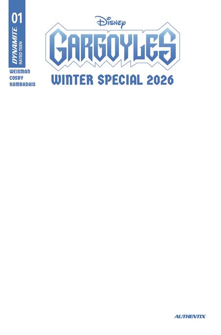 GARGOYLES WINTER SPECIAL 2026 #1 (ONE SHOT) COVER E BLANK AUTHENTIX VARIANT