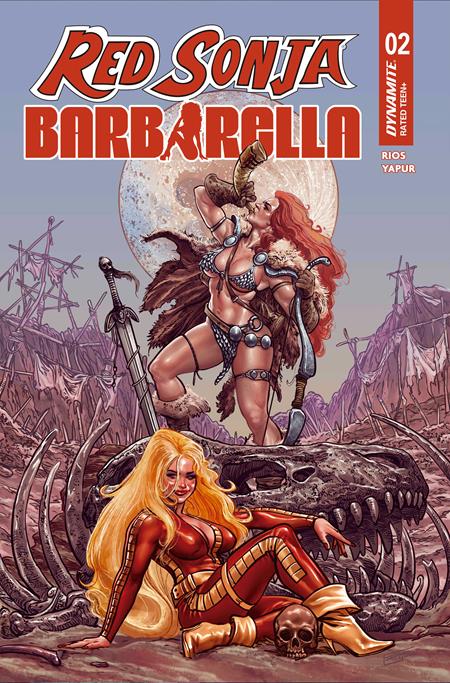 RED SONJA BARBARELLA #2 COVER C DIEGO YAPUR VARIANT