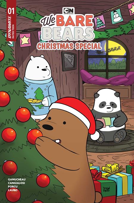 WE BARE BEARS CHRISTMAS SPECIAL #1 (ONE SHOT) COVER B DREW MOSS VARIANT