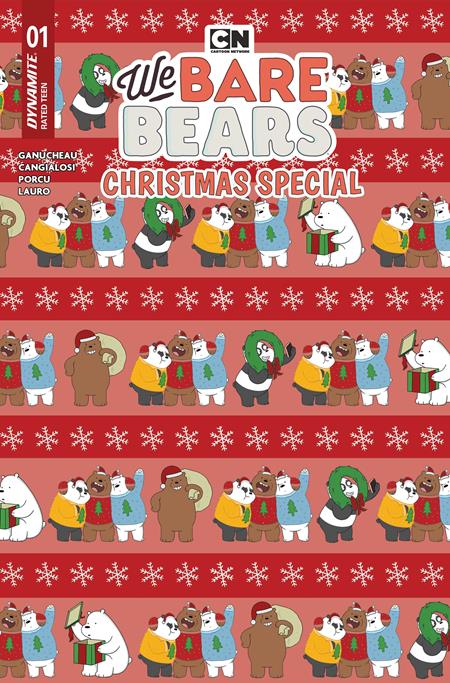 WE BARE BEARS CHRISTMAS SPECIAL #1 (ONE SHOT) COVER C WRAPPING PAPER VARIANT