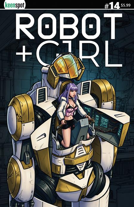 ROBOT + GIRL #14 COVER A MIKE WHITE SITTING PRETTY