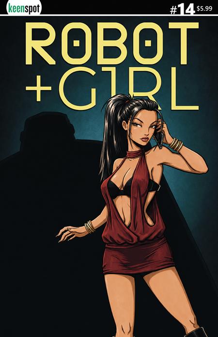 ROBOT + GIRL #14 COVER B MIKE WHITE SHADOW PERSON VARIANT