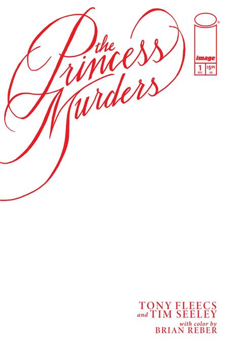 PRINCESS MURDERS #1 COVER E BLANK SKETCH VARIANT
