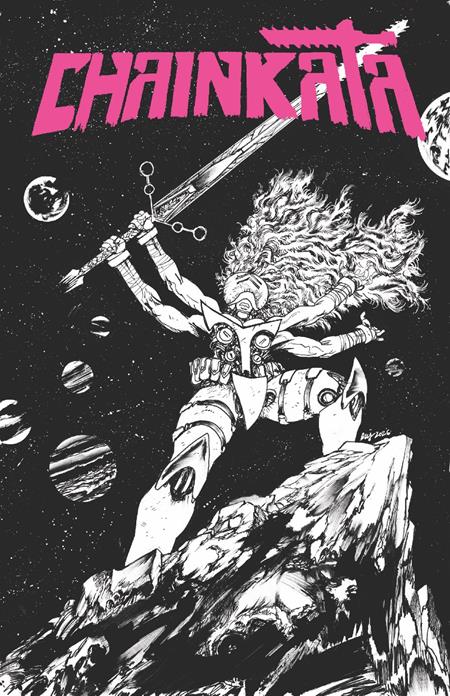 CHAINKATA #2 COVER B DANIEL WARREN JOHNSON B&W VARIANT