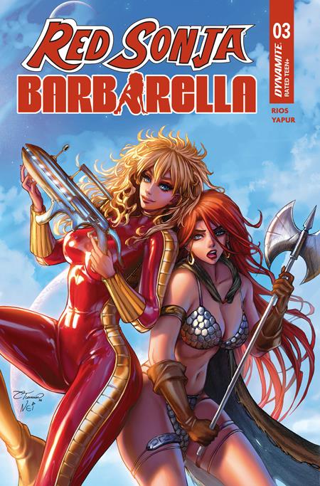 RED SONJA BARBARELLA #3 COVER B COLLETTE TURNER VARIANT