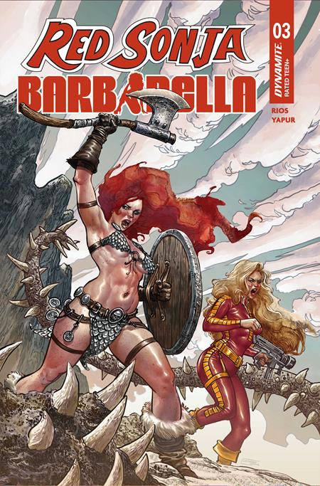 RED SONJA BARBARELLA #3 COVER C DIEGO YAPUR VARIANT