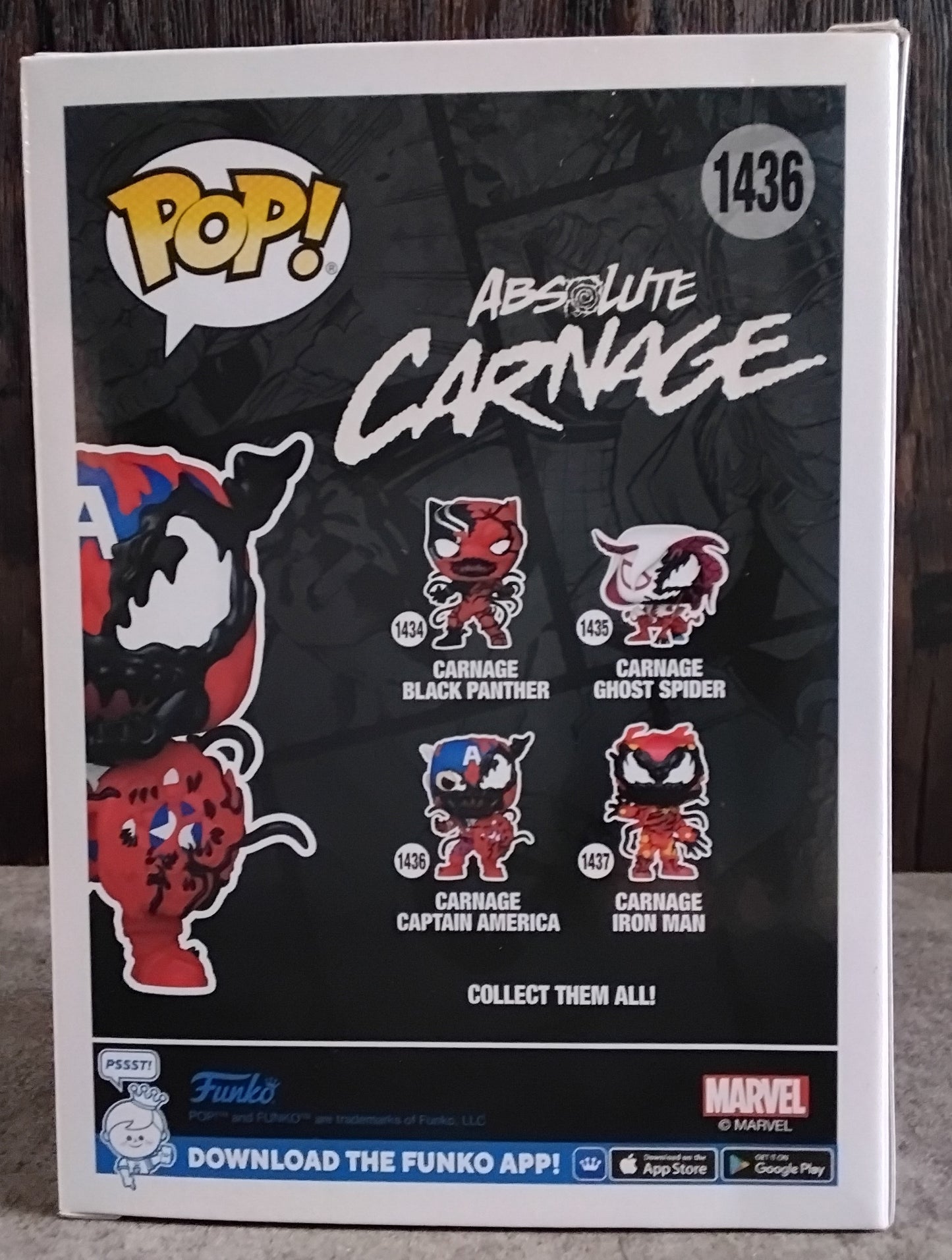 Pop! Carnage Captain America #1436