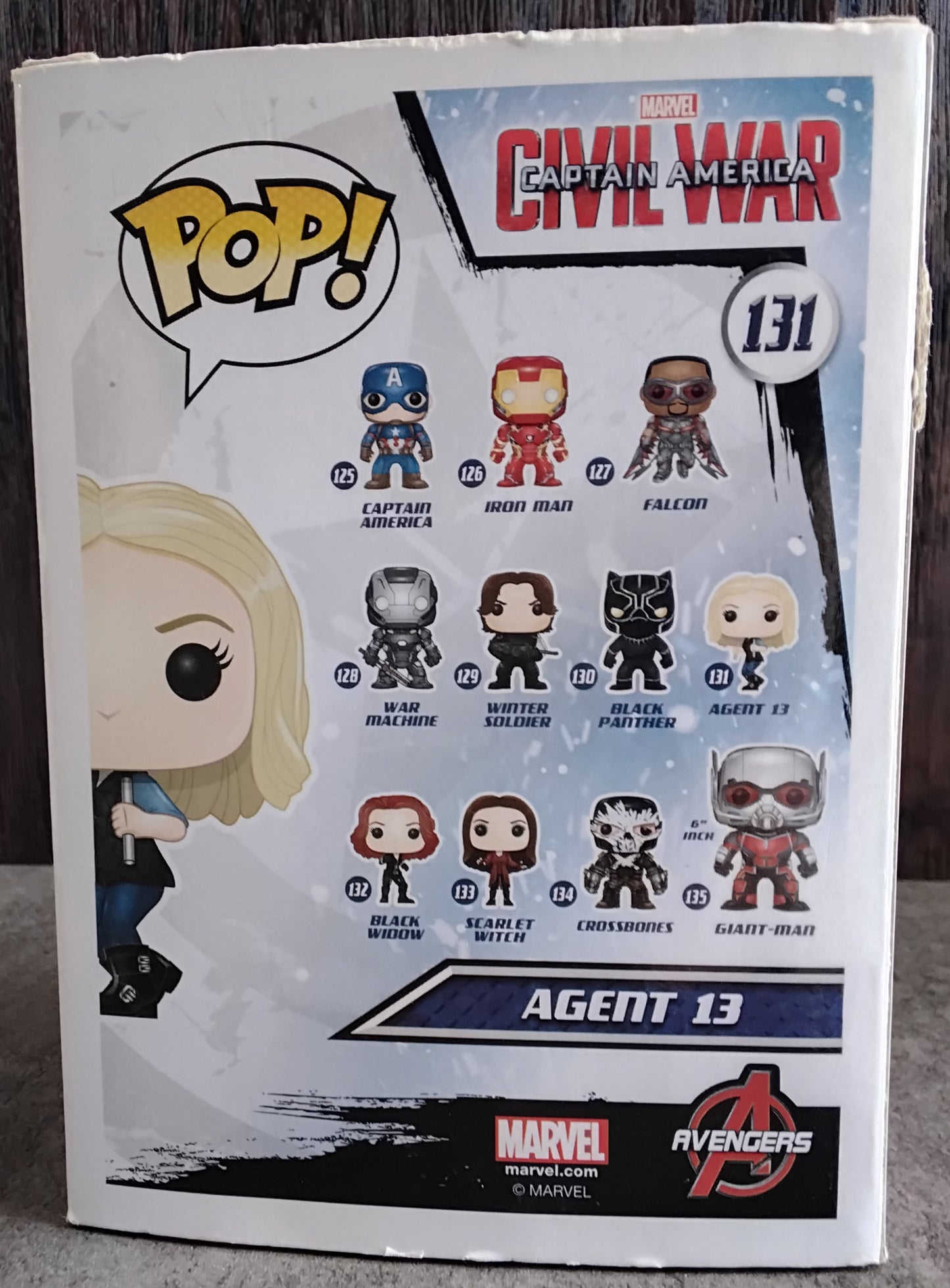 Pop! Captain America: Civil War Agent 13 #131