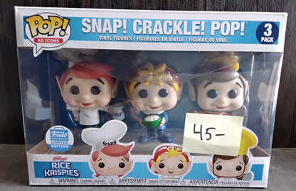 Pop! Kellogg's Rice Krispies Snap! Crackle! Pop! Funko Limited Edition