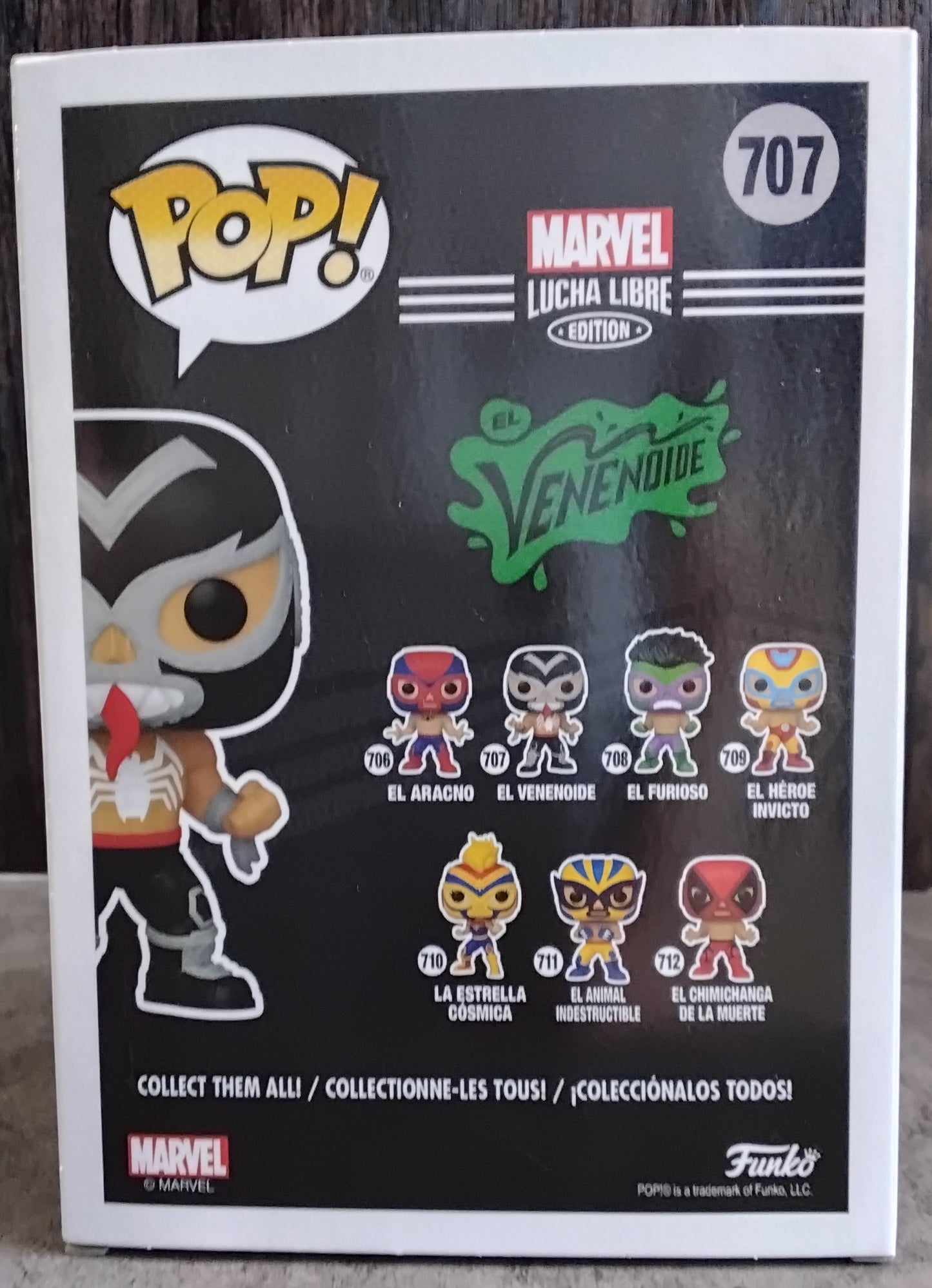 Pop! Marvel Lucha Libre Edition El Venenoide #707 Exclusive Marvel Collector Corps
