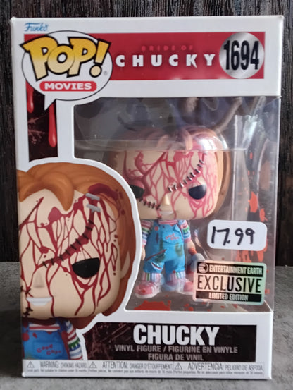 Pop! Bride Of Chucky Chucky #1694 Entertainment Earth Exclusive Limited Edition