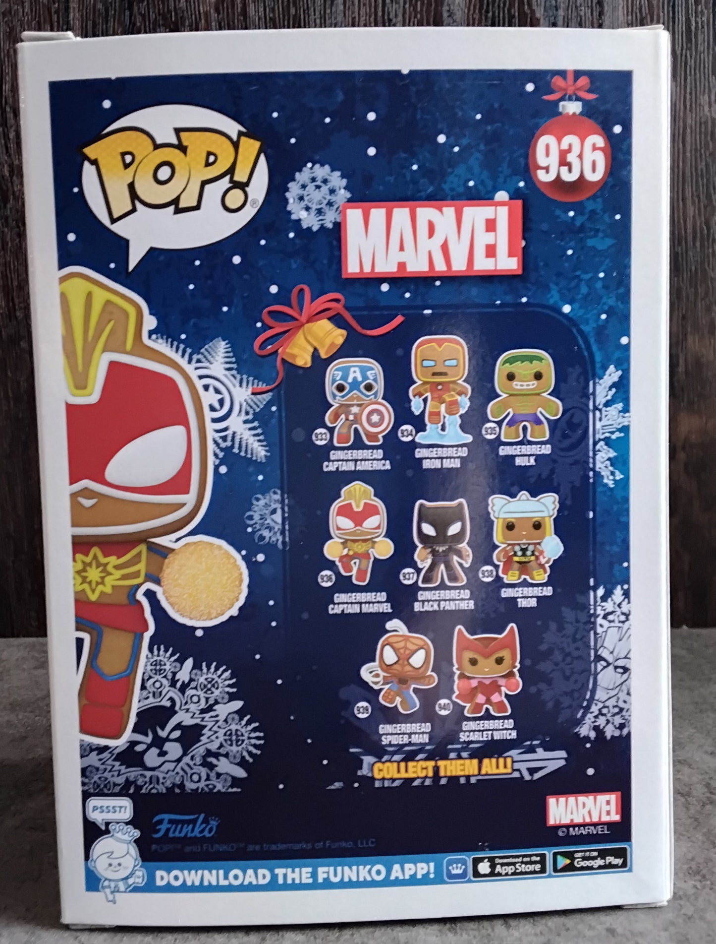Pop! Marvel Gingerbread Captain Marvel #936